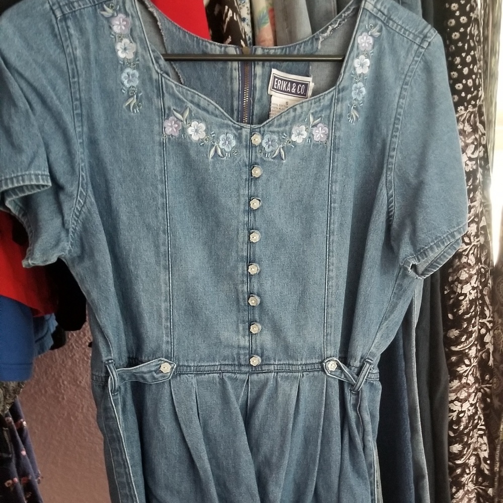 Vintage denim dress